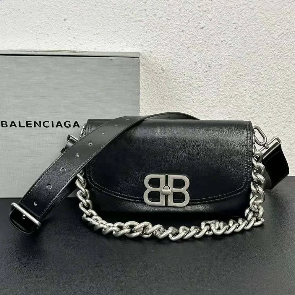 Balenciaga BB Soft Small Flap Bag in Black for Women Balenciaga BB Soft Small Flap Bag in Black for Women