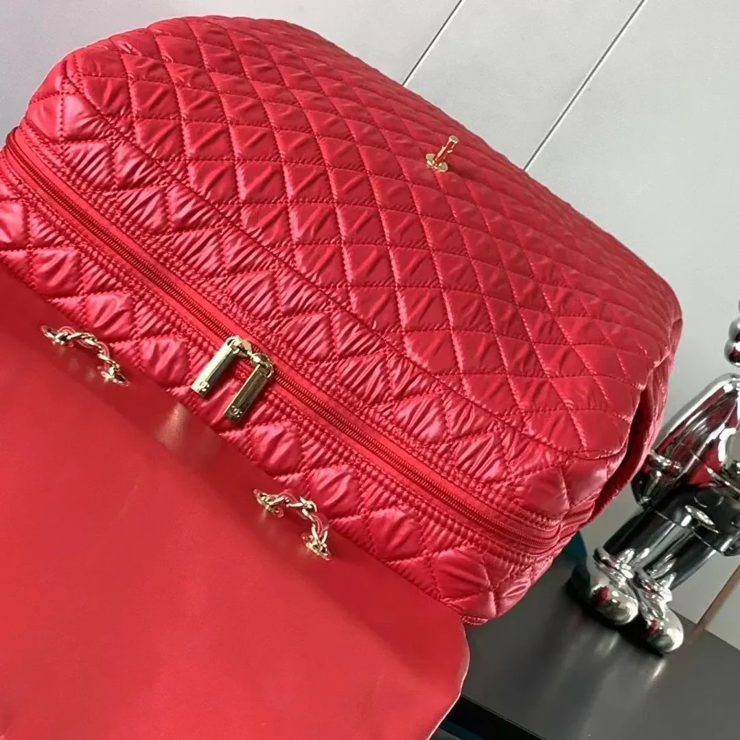 Chanel Classic Quilted Suitcase Red / Chanel Classic Quilted Suitcase Red /
