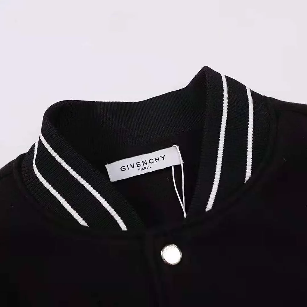 Givenchy Bomber in Wool and Leather for Women Givenchy Bomber in Wool and Leather for Women