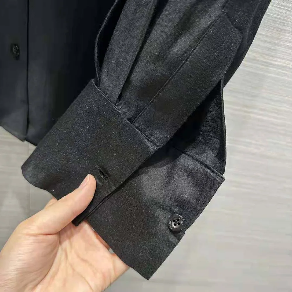 Dior Ascot Blouse Black Silk Twill for Women Dior Ascot Blouse Black Silk Twill for Women