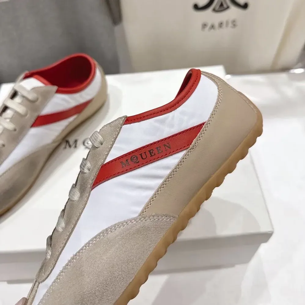 Alexander Mcqueen Boxe Sneaker in White for Unisex in Red