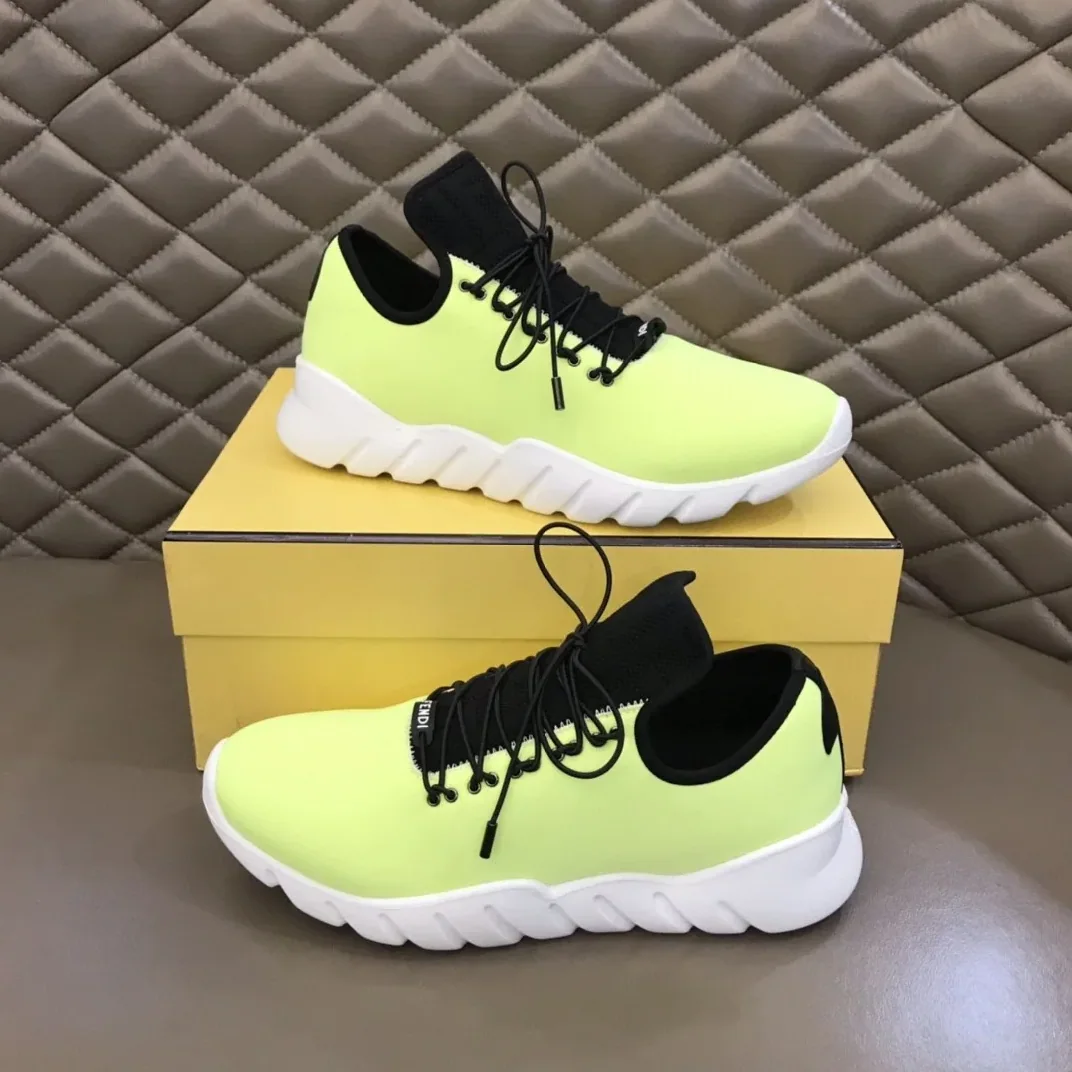 Fendi Force Low Tops Sneakers Glow Green Fendi Force Low Tops Sneakers Glow Green