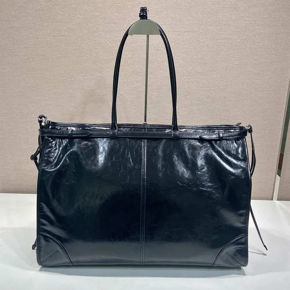 Prada Bonnie Leather Tote Bag for Unisex