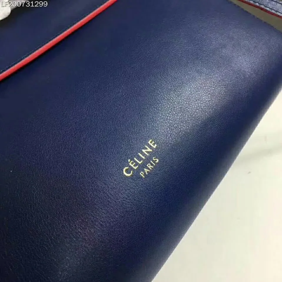 Celine Small Belt Bag in Smooth Calfskin Leather in Navy Blue