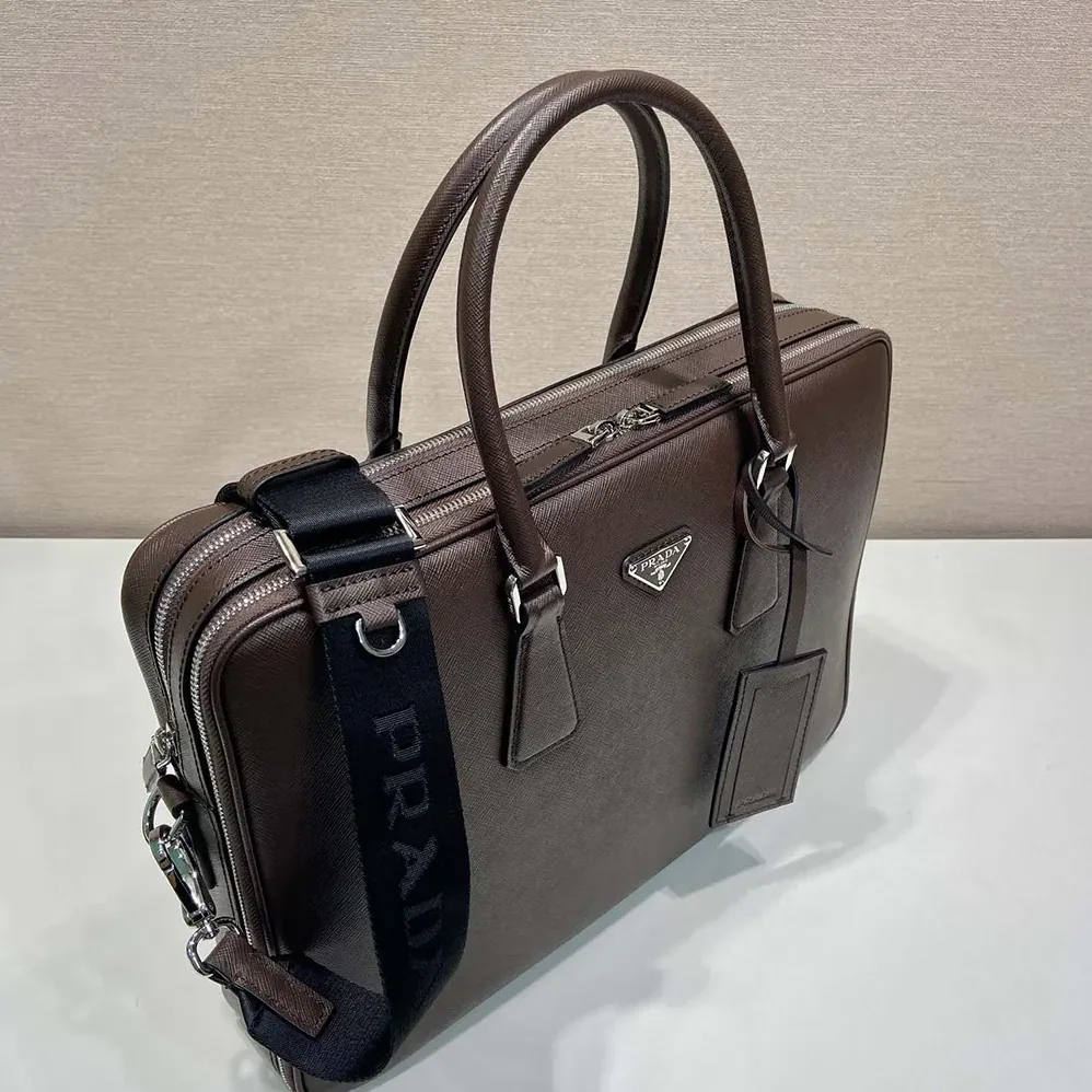 Prada Saffiano Leather Briefcase for Men Prada Saffiano Leather Briefcase for Men