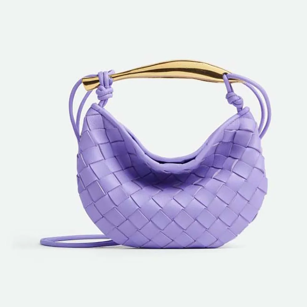 Bottega Veneta Mini Sardine in Supple Lambskin Leather for Women in Purple