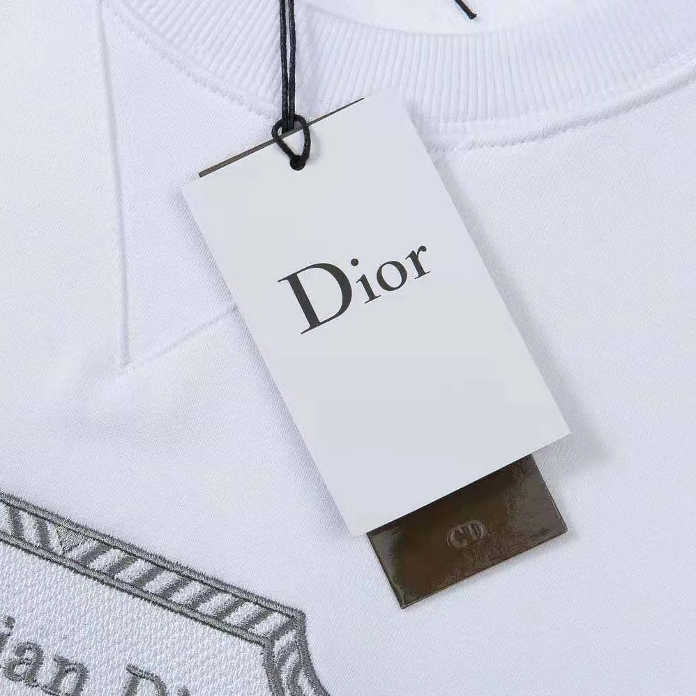 Dior Christian Dior Couture Sweatshirt White Cotton Fleece for Men Dior Christian Dior Couture Sweatshirt White Cotton Fleece for Men