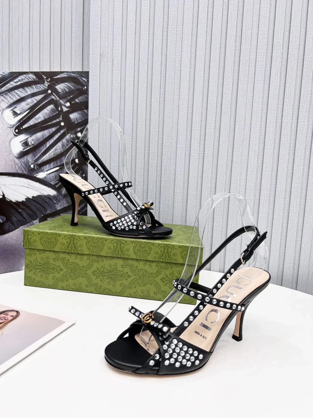 Gucci Sandal With Crystals Black for Women