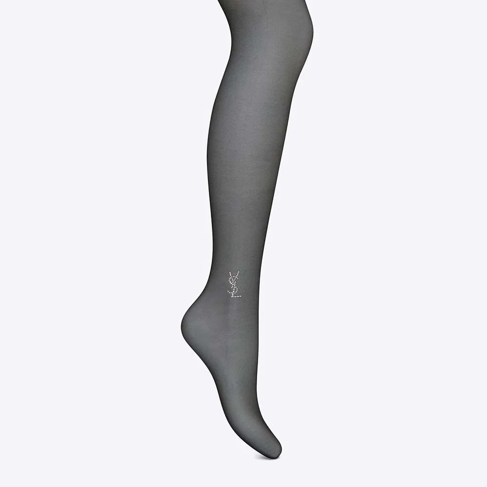 Saint Laurent YSL Sheer Black YSL Tights for Women Saint Laurent YSL Sheer Black YSL Tights for Women