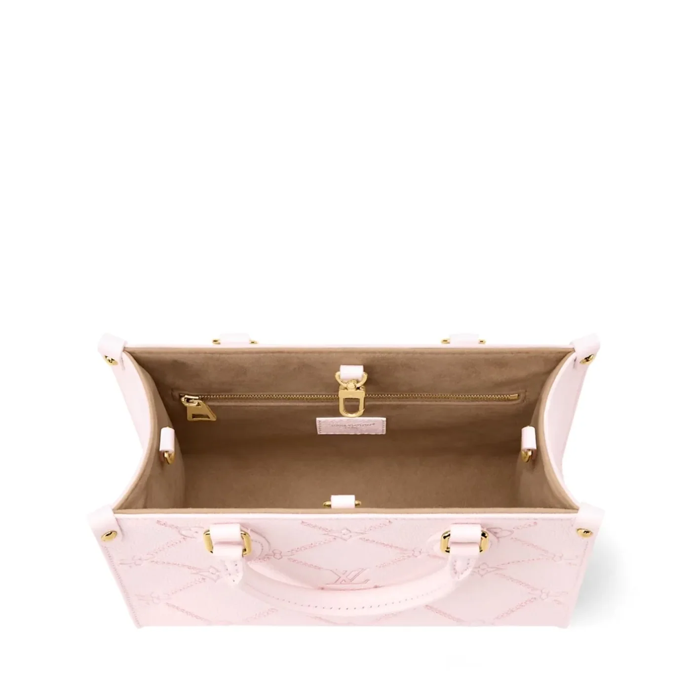 Louis Vuitton Onthego PM Tote Bag / Light Bliss Couture Gold Hardware