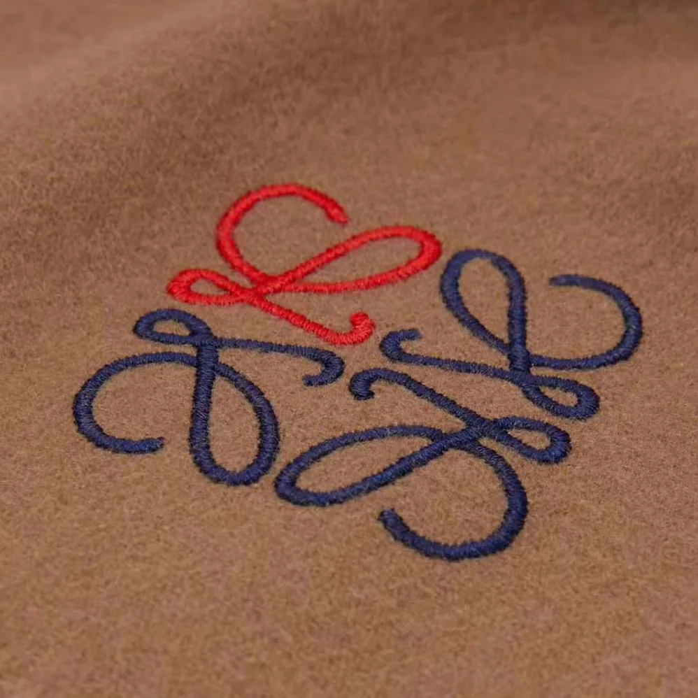 Loewe Anagram Scarf in Cashmere for Women in Brown Loewe Anagram Scarf in Cashmere for Women in Brown