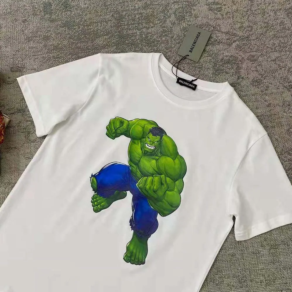Balenciaga Hulk 2021Marvel Medium Fit T for Women in Shirt in White