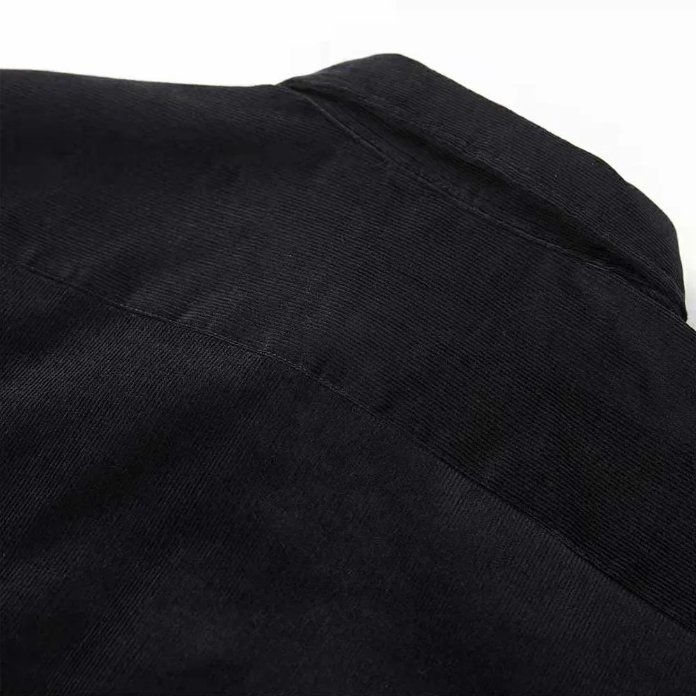 Prada Pinwale Corduroy Shirt for Men in Black