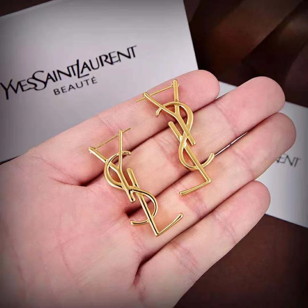 Saint Laurent YSL Cassandre Single Earring in Metal for Women Saint Laurent YSL Cassandre Single Earring in Metal for Women