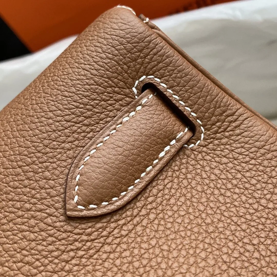 Hermes Shoulder Kelly CK37 Brown Gold Color Hardware / Hermes Shoulder Kelly CK37 Brown Gold Color Hardware /