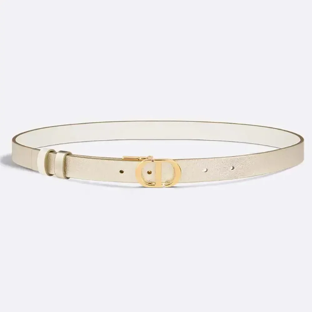 Dior 30 Montaigne Reversible Belt Gold-Tone and Latte Smooth Calfskin for Women Dior 30 Montaigne Reversible Belt Gold-Tone and Latte Smooth Calfskin for Women