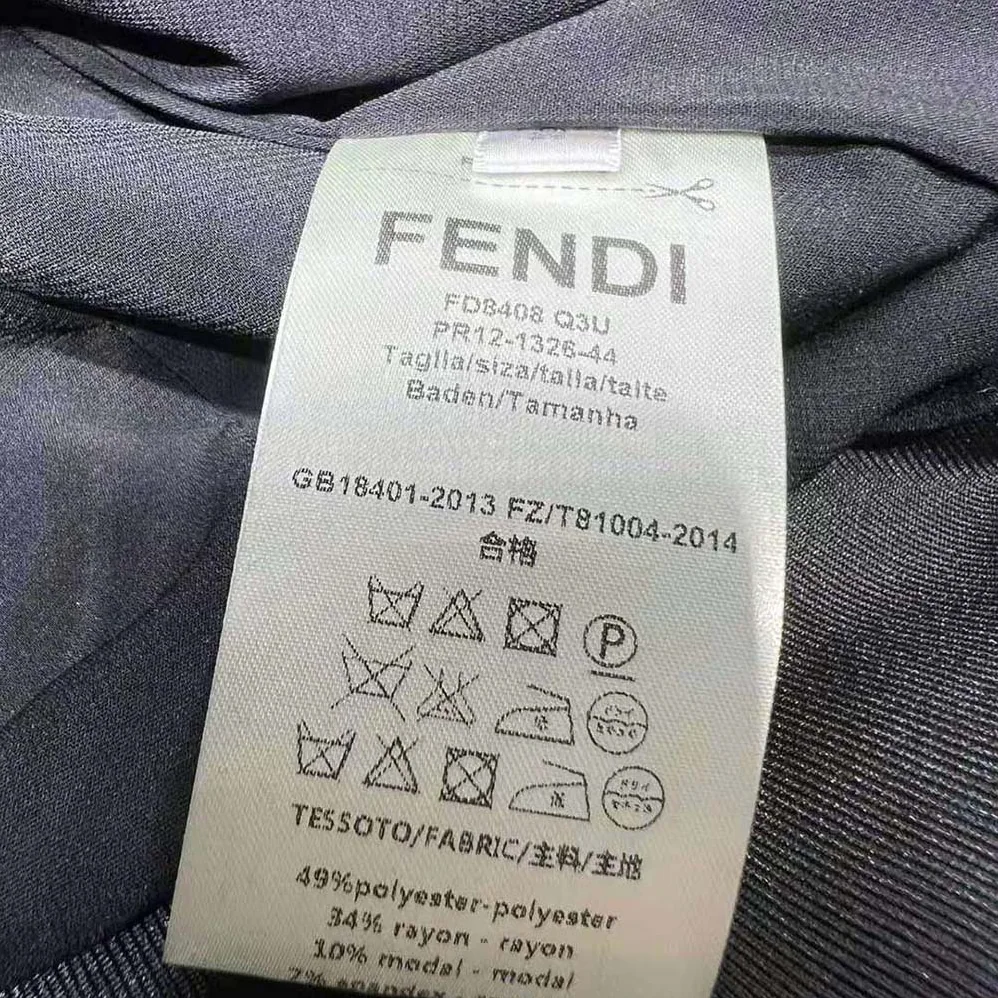Fendi Tech Fabric Sweater Black Tech Fabric Sweater for Women