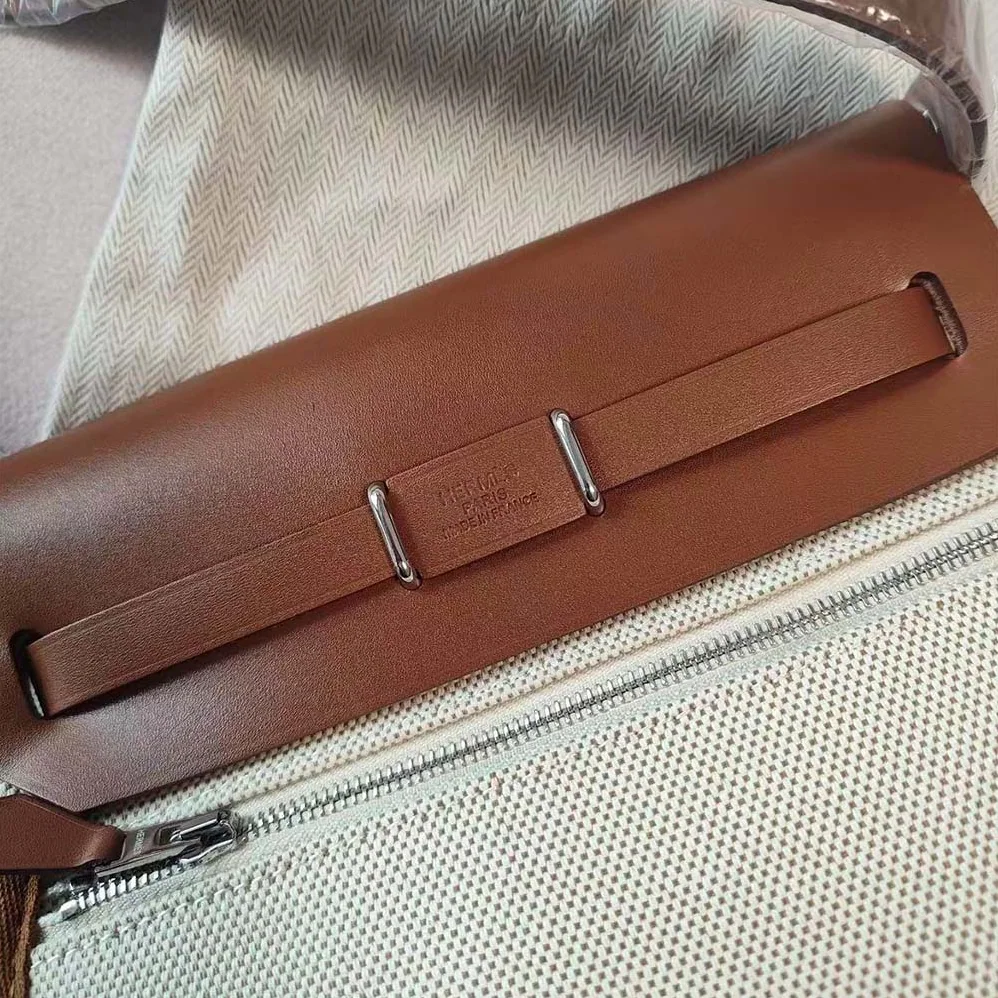Hermes Herbag Zip 20 Bag for Women in Brown