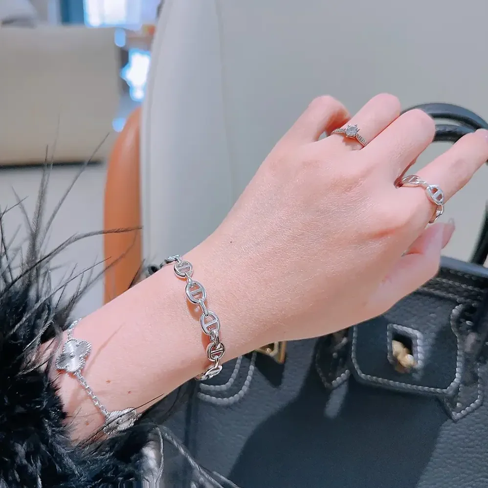 Hermes Chaine D Ancre Enchainee Bracelet Small Model for Unisex