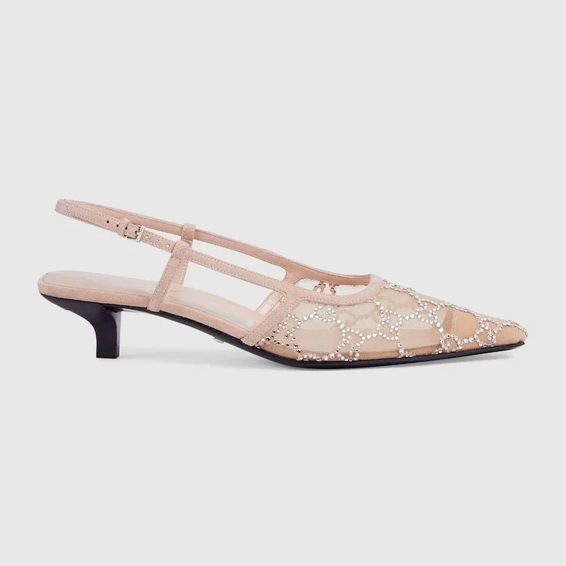 Gucci Slingback Pump Beige Gucci Slingback Pump Beige