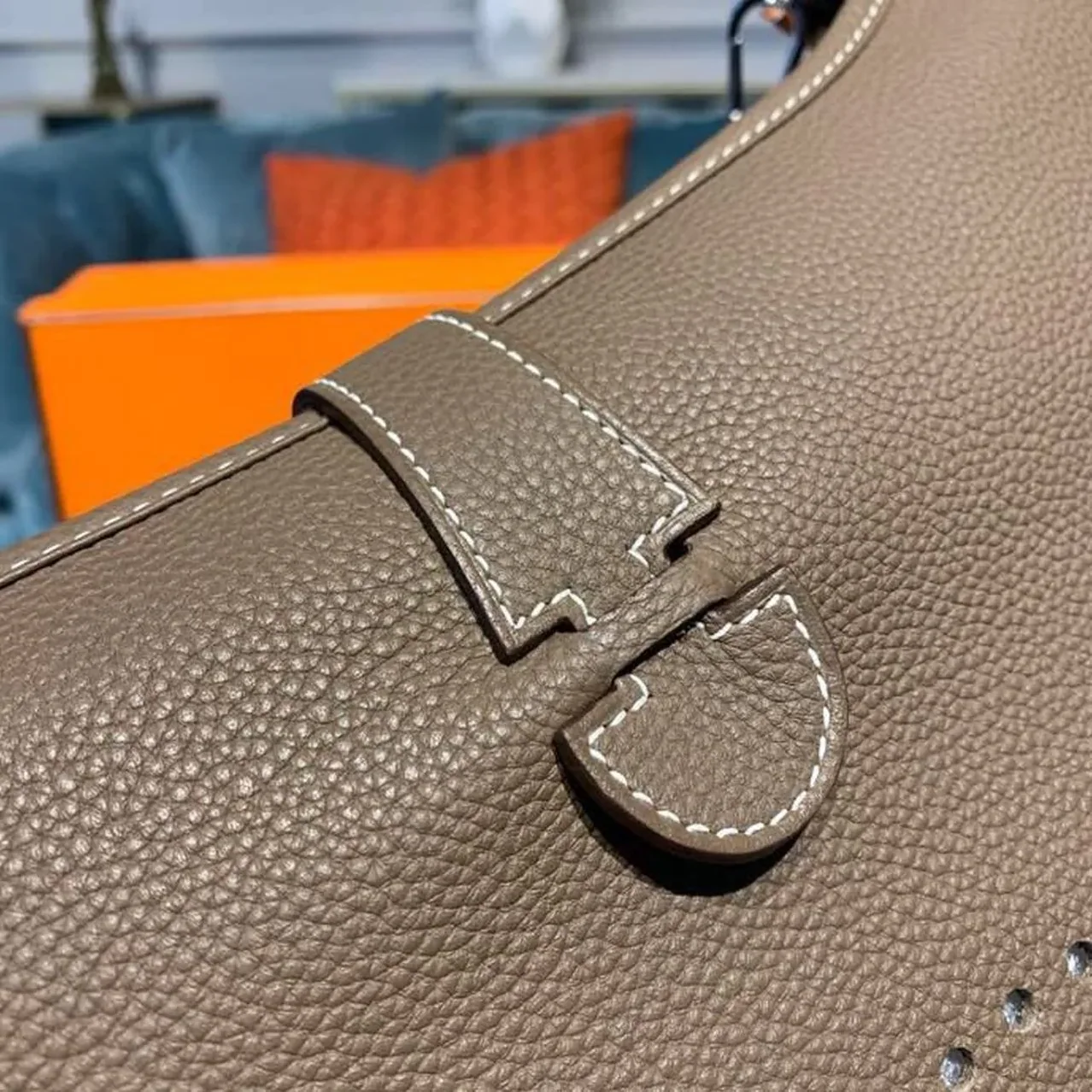 Hermes Evelyne III GM Bag Brown / Hermes Evelyne III GM Bag Brown /