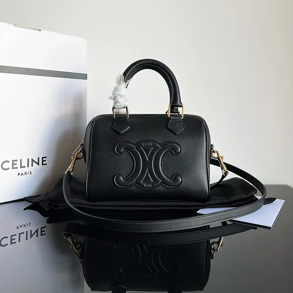 Celine Small Boston in Smooth Calfskin for Women in Black Celine Small Boston in Smooth Calfskin for Women in Black