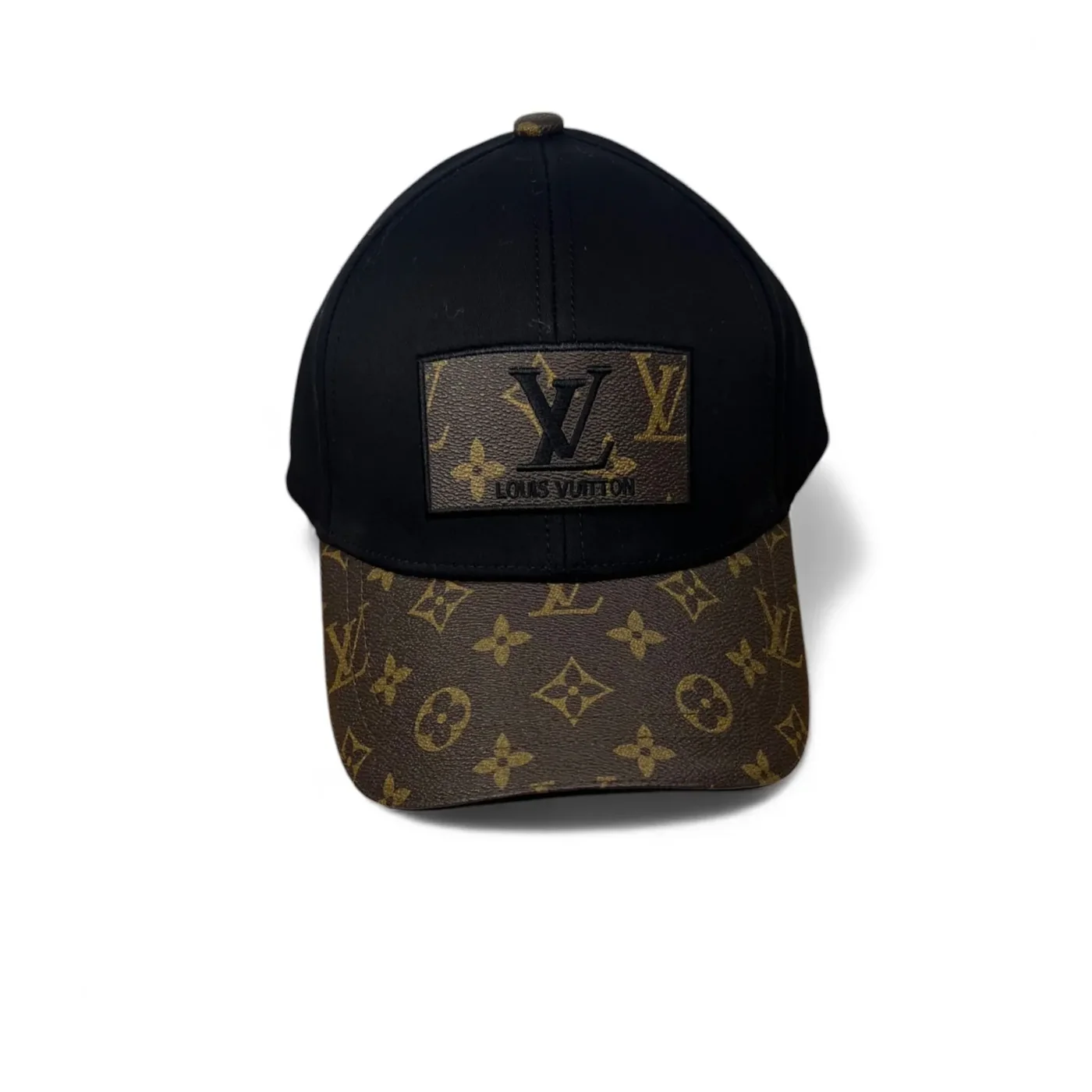 Louis Vuitton Embroidered Logo Baseball Cap Black LV Louis Vuitton Embroidered Logo Baseball Cap Black LV