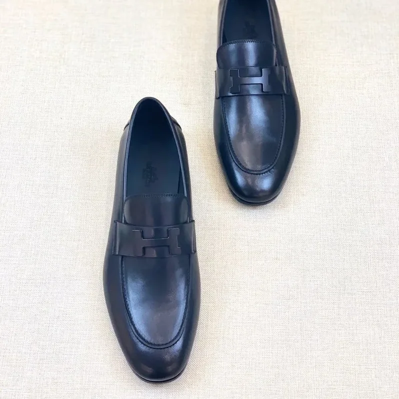 Hermes Paris Loafers Navy Hermes Paris Loafers Navy