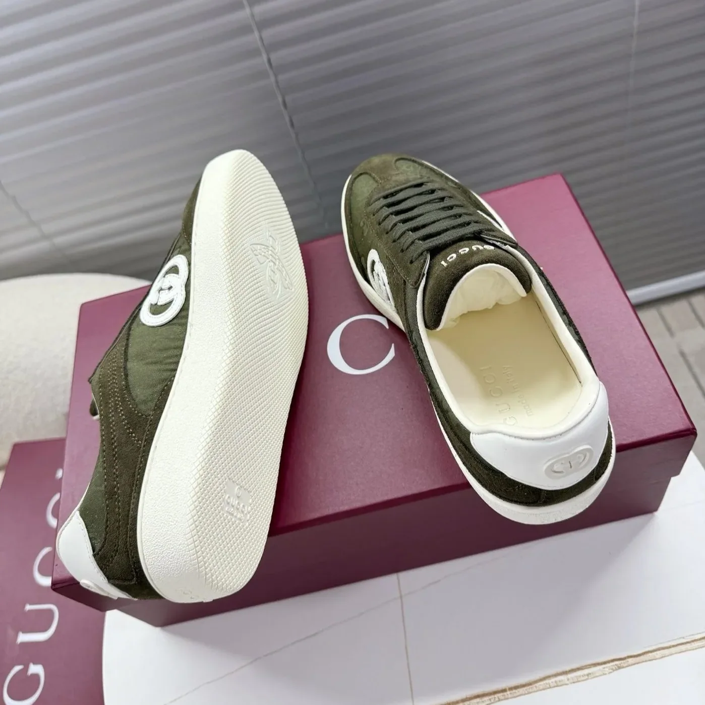 Gucci G75 Trainer Dark Green