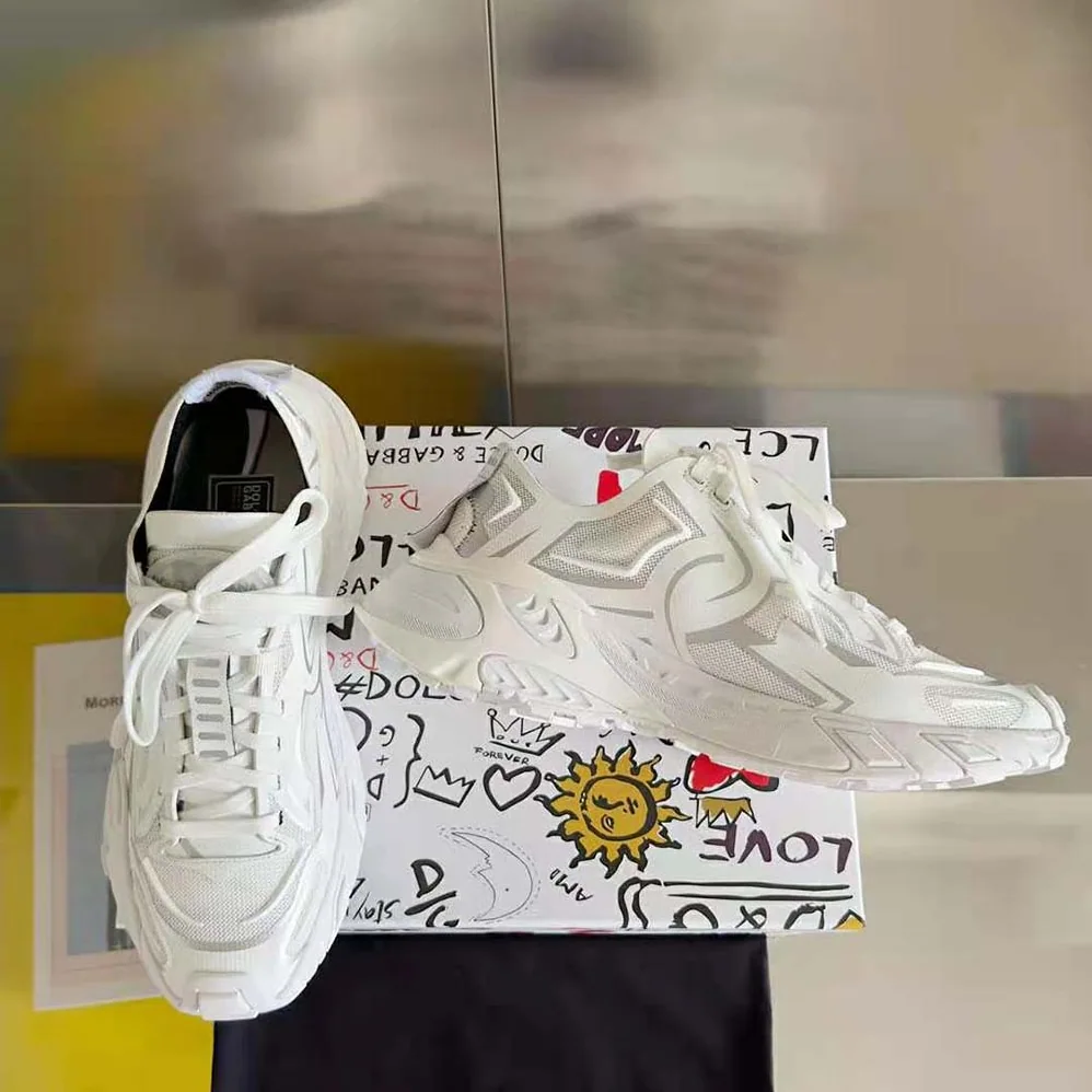 Dolce Gabbana D&G Technical Fabric Fast Sneakers for Unisex in White