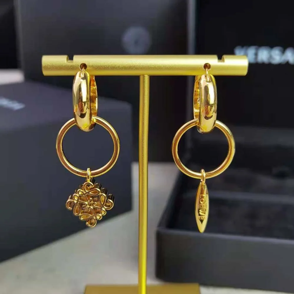 Loewe Anagram Asymmetric Earrings for Women