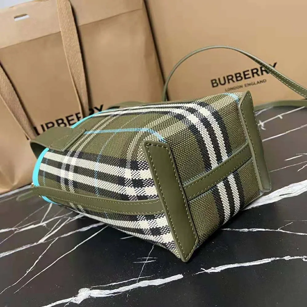 Burberry Mini London Tote Bag for Women in Blue Burberry Mini London Tote Bag for Women in Blue