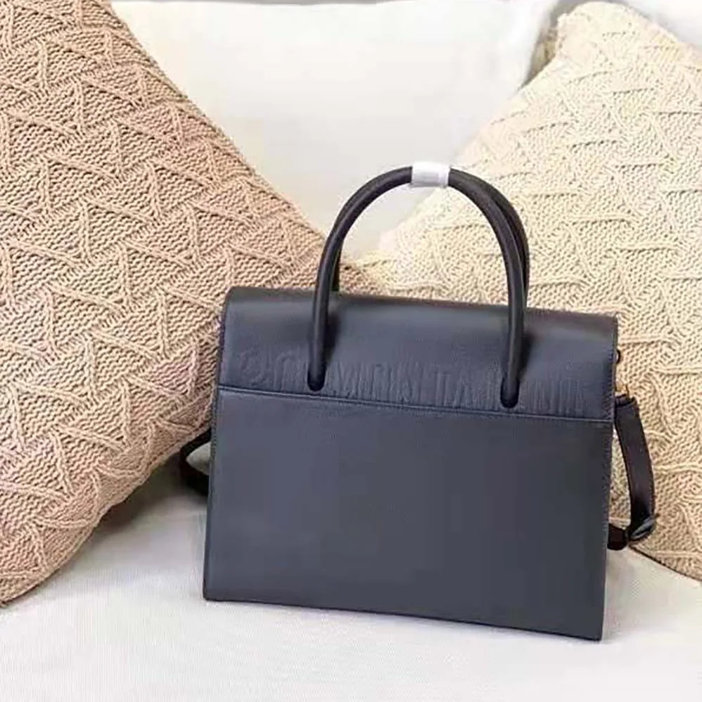 Dior Large ST Honore Tote Black Grained Calfskin for Women Dior Large ST Honore Tote Black Grained Calfskin for Women
