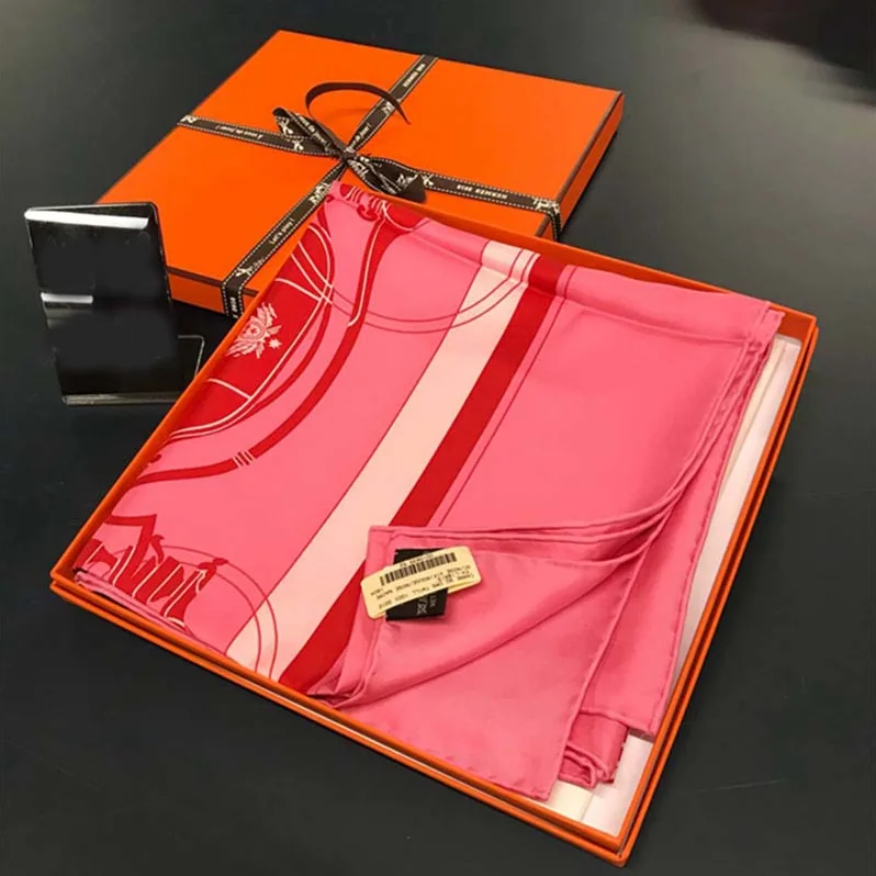 Hermes Ex-Libris Scarf 90 for Women in Pink