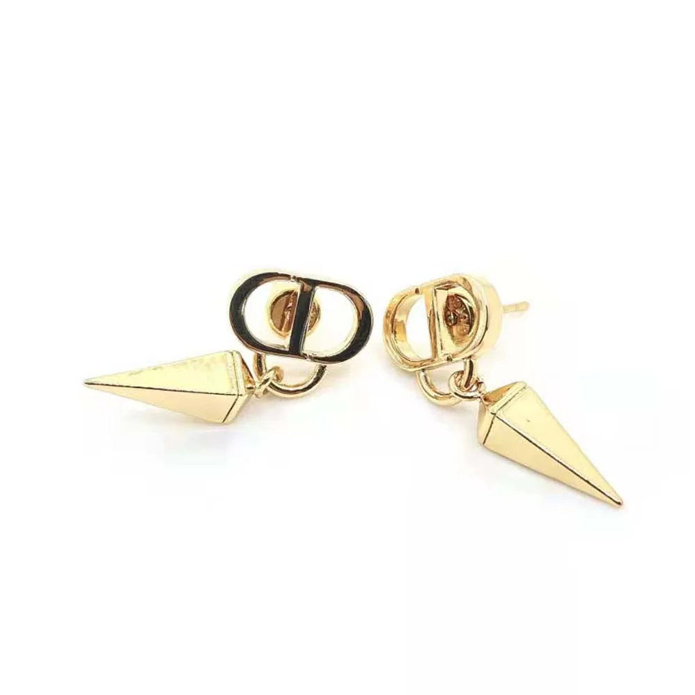 Dior Petit CD Earrings Gold for Women in Finish Metal Dior Petit CD Earrings Gold for Women in Finish Metal