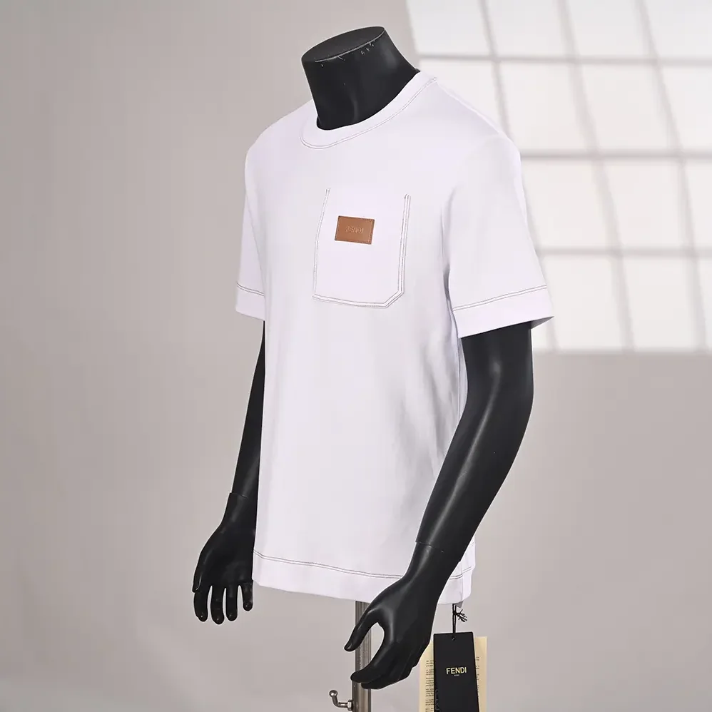 Fendi White Cotton T for Women in shirt Fendi White Cotton T for Women in shirt