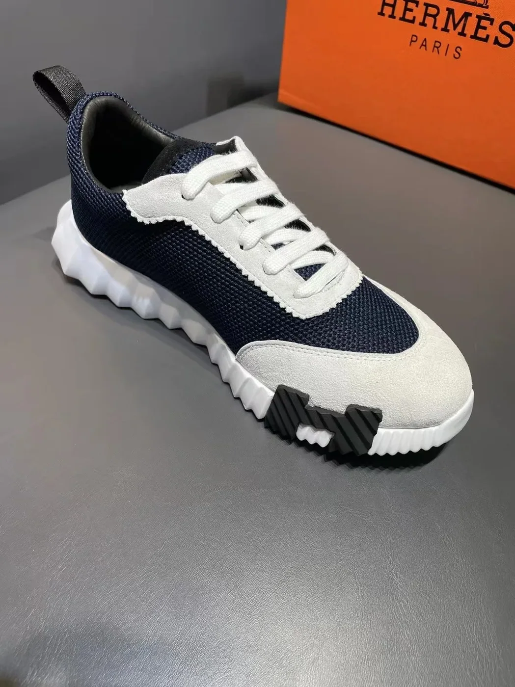 Hermes Bouncing Sneakers Dark Blue Hermes Bouncing Sneakers Dark Blue