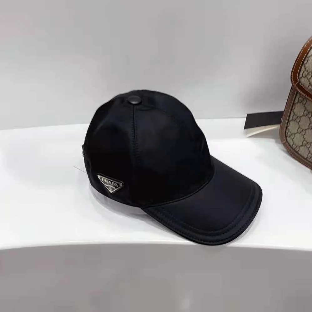 Prada Re-Nylon Baseball Cap for Women in Black