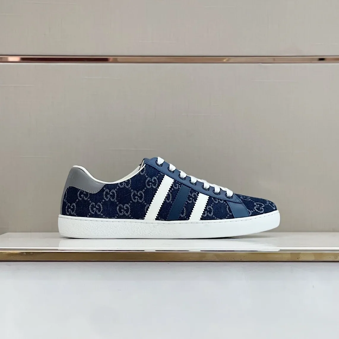 Gucci x Adidas GG Sneakers Blue for Men