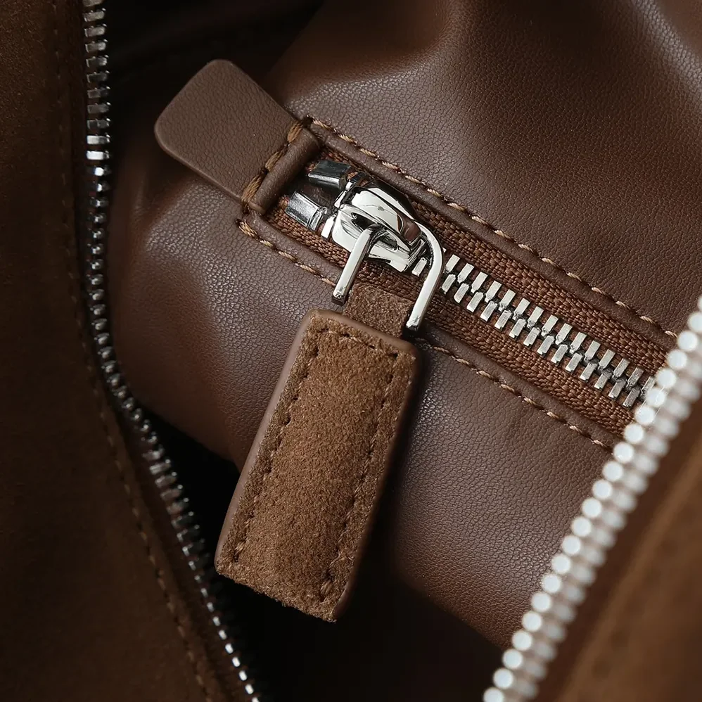 Prada Small Suede Duffle Bag for Unisex in Coffee