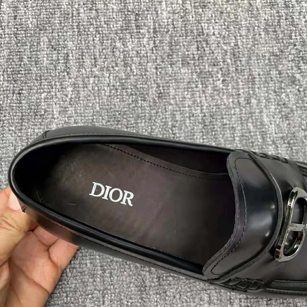 Dior Granville Loafer Black Polished Calfskin for Men