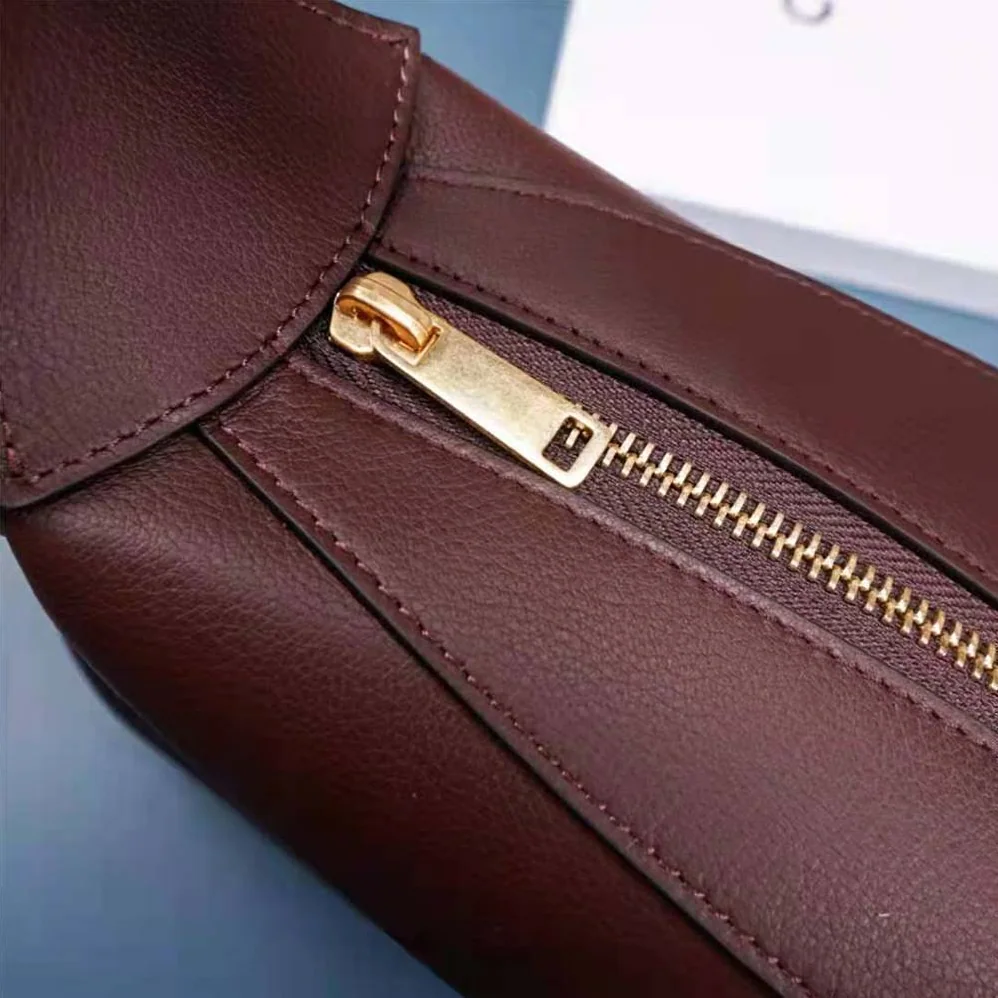 Celine Medium Romy in Supple Calfskin for Women in Maroon