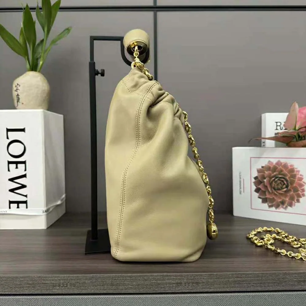 Loewe Small Squeeze Bag in Nappa Lambskin for Women in Clay Green Loewe Small Squeeze Bag in Nappa Lambskin for Women in Clay Green
