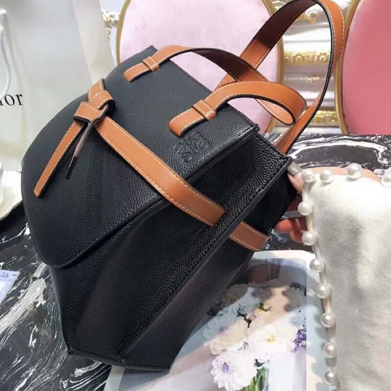 Loewe Gate Top Handle Small Bag for Women in Black Loewe Gate Top Handle Small Bag for Women in Black
