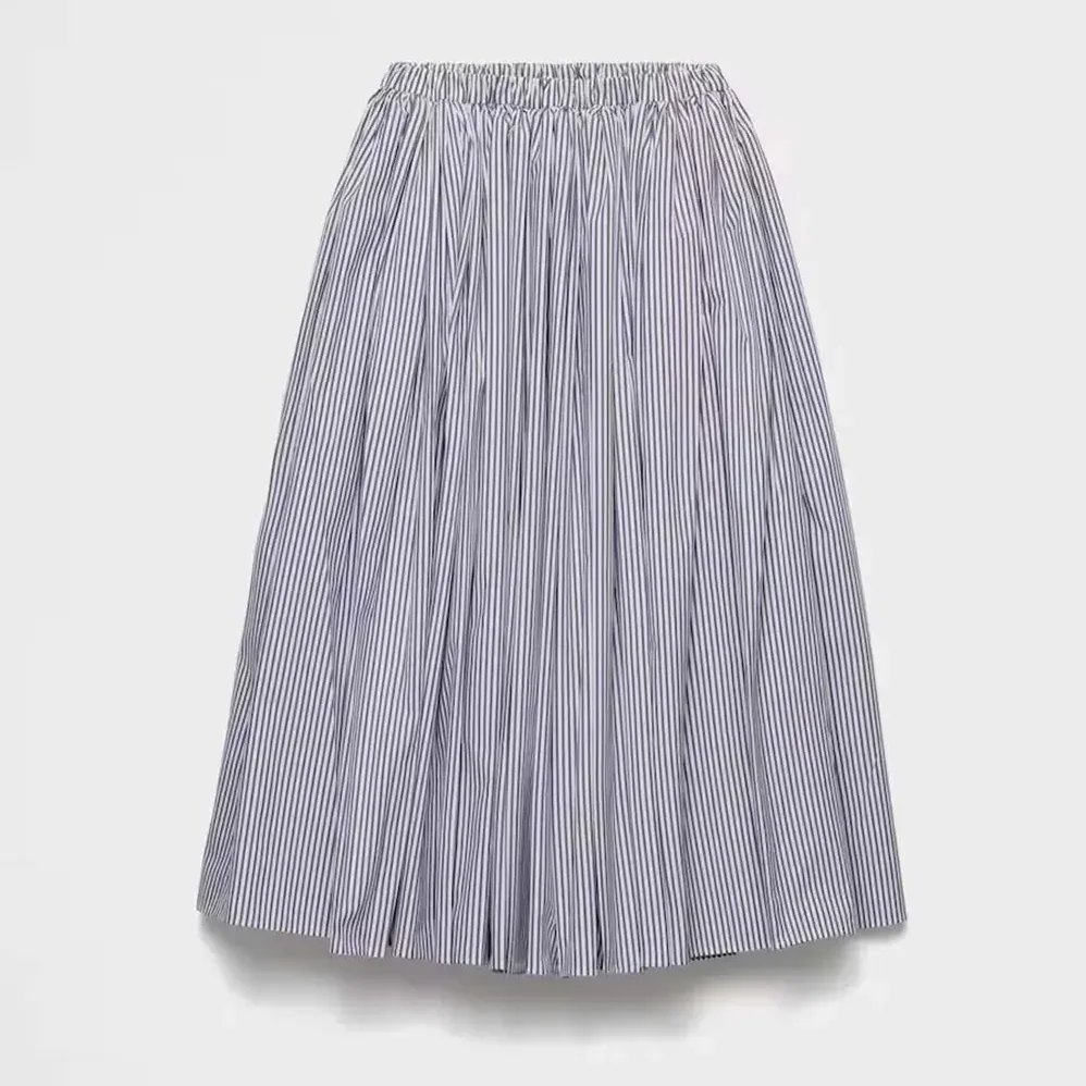 Prada Striped Poplin Skirt for Women