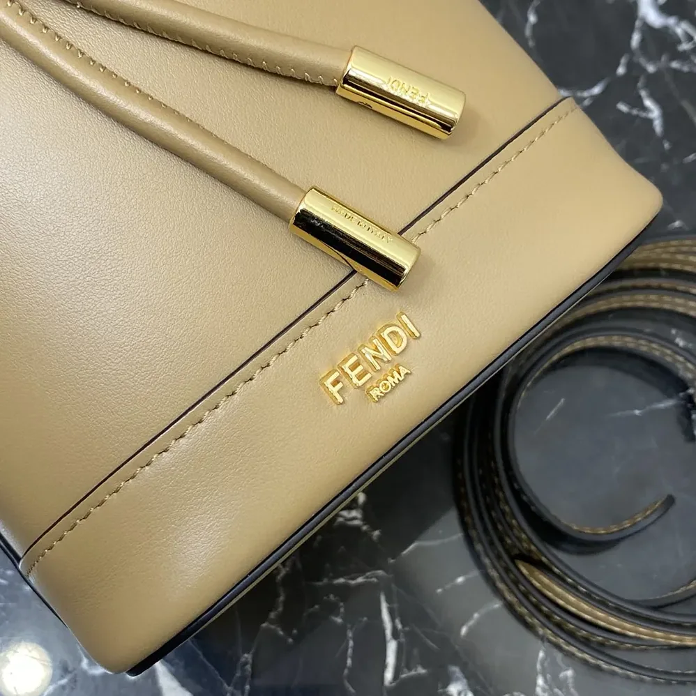 Fendi Mon Tresor Cappuccino Leather Mini for Women in bag