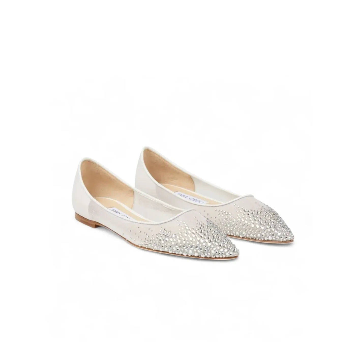 Jimmy Choo Love Flat White LOVEFLATNYT Jimmy Choo Love Flat White LOVEFLATNYT