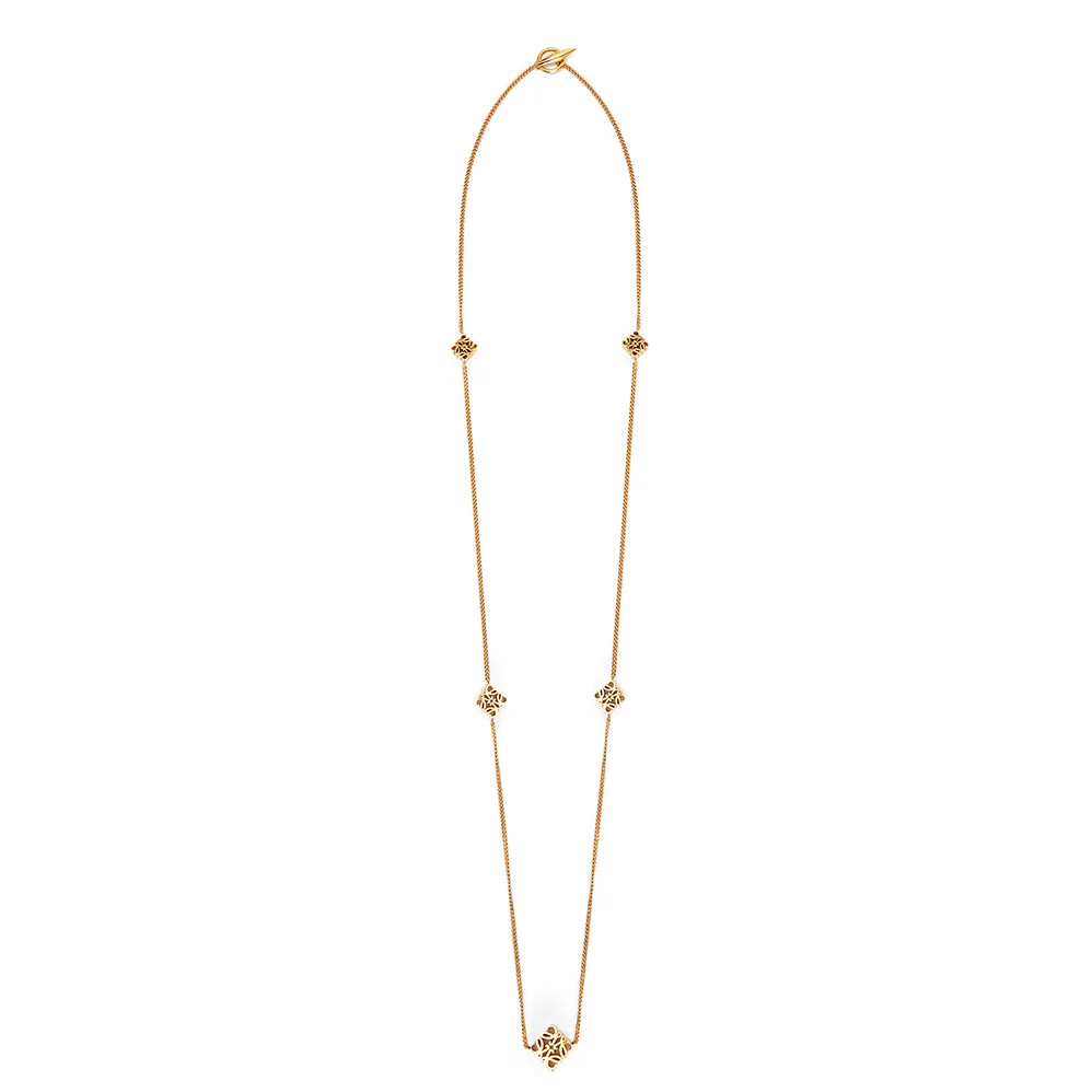 Loewe Anagram Necklace in Metal for Women