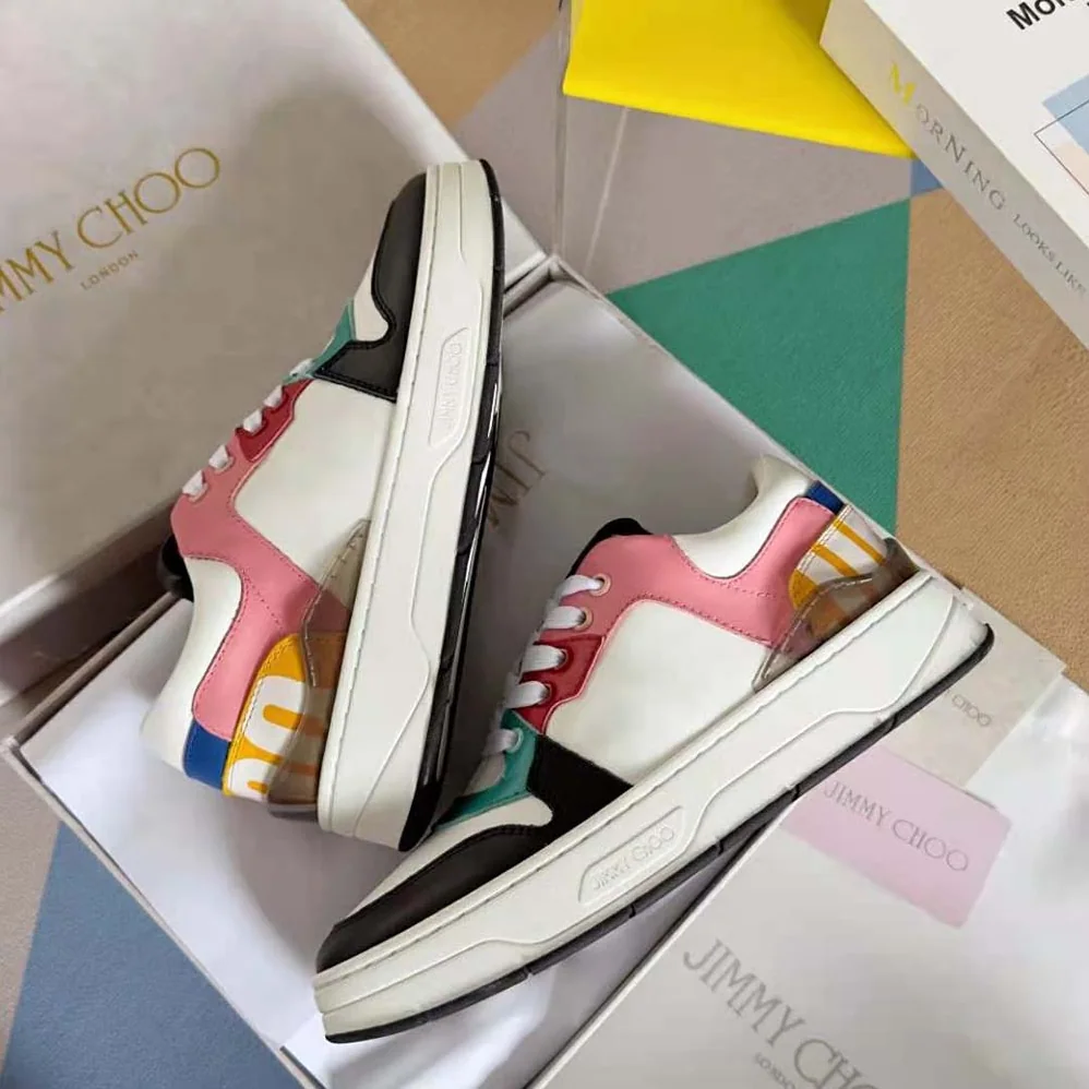 Jimmy Choo Florent for Women in F White Leather Trainers