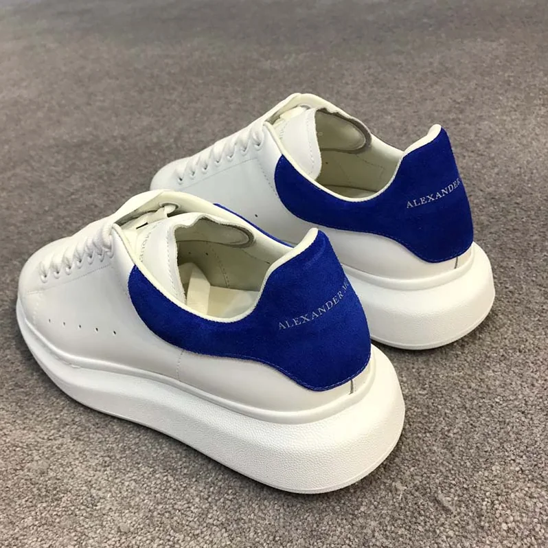 Alexander McQueen Oversized Sneaker Shoes for Women in Navy Blue Alexander McQueen Oversized Sneaker Shoes for Women in Navy Blue